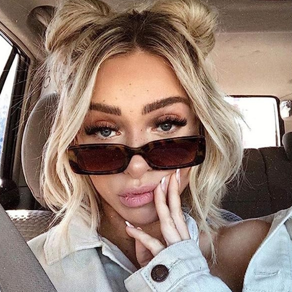 NEW TRENDY BROWN SUNGLASSES - Picture 4 of 7